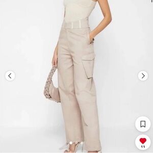 Maniere De Voir Women's Cream and Tan Trousers